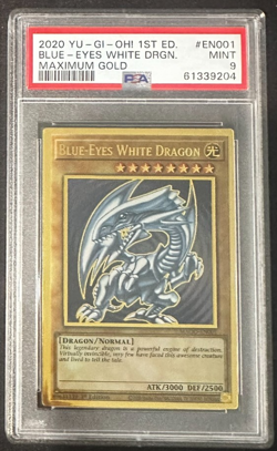 Yu-Gi-Oh | Maximum Gold 1st Edition | Blueeyes White Dragon | MAGO-EN001 | PSA 9 - Image 1