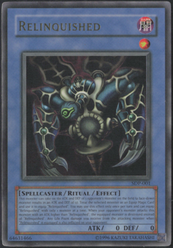 1996 Yu-Gi-Oh! TCG | Relinquished | Yugioh | SDP-001 | LP #2 - Image 1