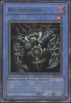 1996 Yu-Gi-Oh! TCG | Relinquished | Yugioh | SDP-001 | LP - Image 1