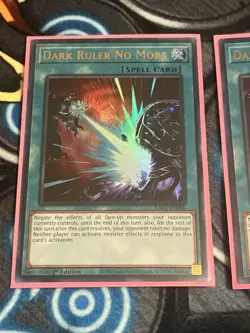 Yu-Gi-Oh 3x Dark Ruler No More RA01-EN060 Ultra Rare 1st Editon - Image 2