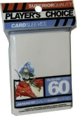 Yugioh Player's Choice White Yugioh Sized-Mini 60 ct Sleeves **HOT** + Bonus - Image 1