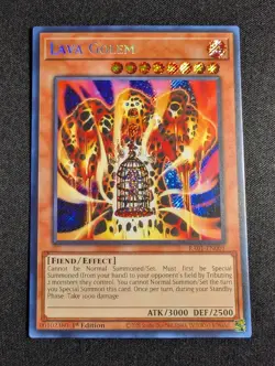 Yugioh Lava Golem RA01-EN001 1st Edition Secret Rare NM - Image 1