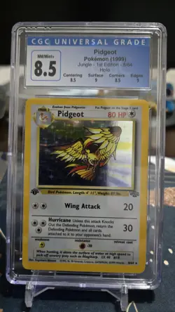 CGC 8.5 Pidgeot 1999 Jungle 1st Edition 8/64 Holo Pokemon Card - Image 1