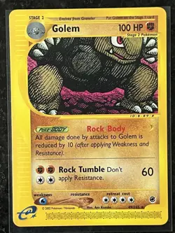 Pokemon TCG Golem Expedition Base Set, Vintage Regular Rare Card 49/165 - Image 1