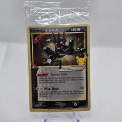 Pokemon TCG Greninja Gold Star SWSH144 Celebrations Black Star Promo Card Sealed - Image 3
