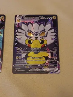 2 Pikachu Pokemon Card Holo GX VSTAR VMAX GX EX Cosplay Art - Image 3