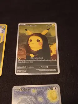 4 Starry Night Pokemon x Van Gogh Promo Card - NM - Image 3