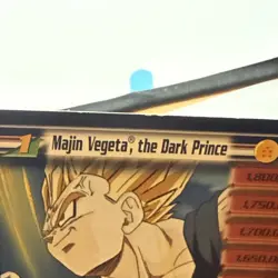 Dragonball Z Ccg Score Majin Vegeta,the Dark Prince Card Rare Non Foil Limited - Image 3