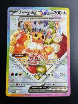 Pokemon TCG Eevee EX 174 Prismatic Evolutions Black Star Promo Card - Image 1