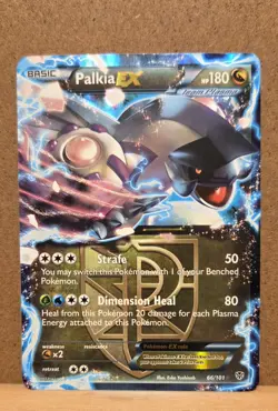 Palkia EX BW Plasma Blast 66/101 Rare Full Art NM - ungraded Pokemon Card - Image 1