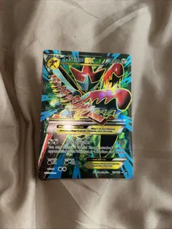 Pokemon TCG M Scizor EX Full Art Holo Card 120/122 Breakpoint Mega Ultra Rare - Image 1