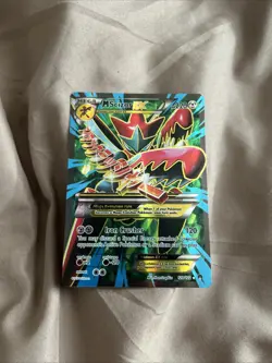Pokemon TCG M Scizor EX Full Art Holo Card 120/122 Breakpoint Mega Ultra Rare - Image 2