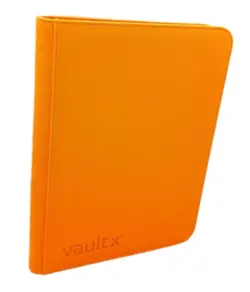 Vault X Neon Orange Exo Tec Zip Binder 9 Pocket Side Loading Holds 360 Cards - Image 1
