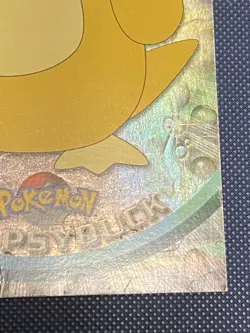 Psyduck #54 - Topps Pokemon 1999 TV HOLO Foil Black Label Card - Image 4