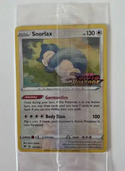 RARE Pokemon SNORLAX Vivid Voltage Holo Card 131/185 - STAMPED - SEALED TCG - Image 1