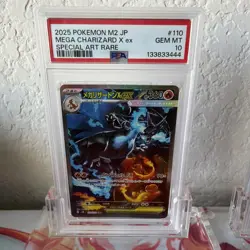 PSA 10 Pokemon Card Mega Charizard Ex SAR #110 MUR #116 Sequential Japanese - Image 4