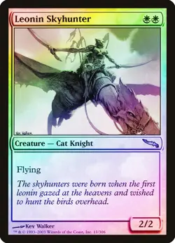 Leonin Skyhunter FOIL Mirrodin PLD White Uncommon MAGIC MTG CARD ABUGames - Image 1