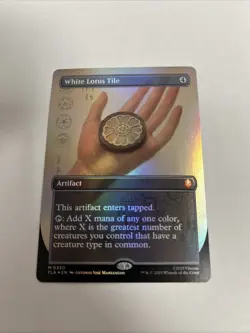 White Lotus Tile Borderless Foil Card #0330 MTG LP - Image 1