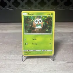Rowlet Holo 1/12 McDonalds Promo 2016 Pokemon Card - Image 1