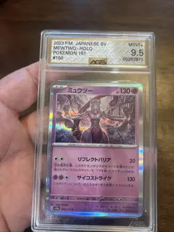 2023 S&V 151 Mewtwo #150 Foil AGS 9.5 Slab Graded Pokemon Card TCG Holo Rare - Image 1
