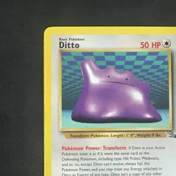 Pokemon Vintage Ditto Card Non Holo Rare 18/62 Fossil 1999 WOTC - Image 2