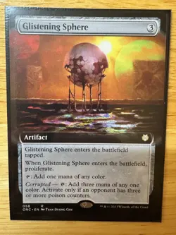MTG / Glistening Sphere / ONC / #58 / Regular (Extended Art) / Rare / NM - Image 1
