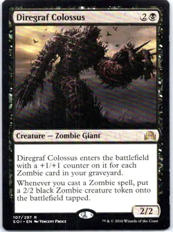 #107 Diregraf Colossus Shadows over Innistrad Rare - Image 1