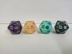 Magic The Gathering Oversized 20 Sided Spindown Dice (Lot Of 4) Free Shipping - Image 1