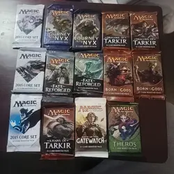 Magic The Gathering Brand New Pack Lot 14 Total - Image 1
