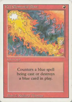 Red Elemental Blast C Revised Edition - LP MTG - Image 1