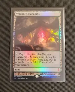 Magic: The Gathering Verdant Catacombs Zendikar Expeditions Foil 023/045 Land - Image 1