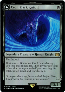 Cecil, Dark Knight (Foil) - 0091 - Final Fantasy - MTG - NM/M - Image 1