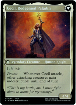 Cecil, Dark Knight (Foil) - 0091 - Final Fantasy - MTG - NM/M - Image 2