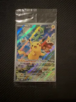 Pokemon TCG Paldea Evolved Pikachu Pokemon Center Promo SVP027 Sealed - Image 1