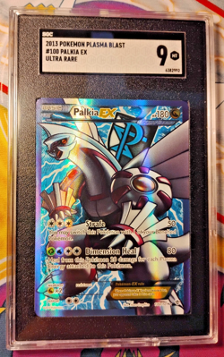 Pokemon Card Palkia EX Full Art 100/101 Plasma Blast ENG English Mint SGC 9 - Image 1