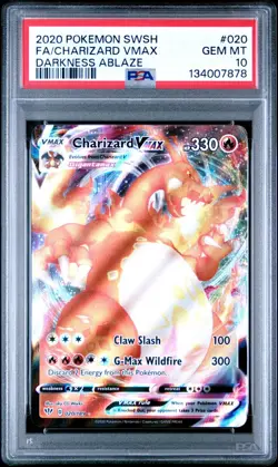 PSA 10 CHARIZARD VMAX 020/189 FULL ART DARKNESS ABLAZE POKEMON 🔥 - Image 1