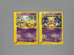 Expedition Base Set Evolution Pair - Non-Holo Kadabra & Alakazam - Pokemon - MP - Image 1