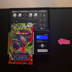 EXTREMELY HEAVY Pokemon Phantasmal Flames - Factory Sealed Booster Pack (22.61g - Image 1