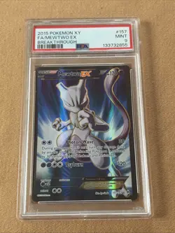 Pokemon Mewtwo EX 157/162 XY Breakthrough PSA 9 Mint - Image 1