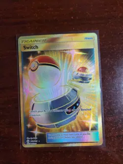 Heavily Played, English - 1 x Pokemon Switch - 160/149 - Secret Rare Sun & Moon - Image 1