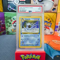 PSA 9 MINT 1999 Pokemon Game 1st Edition Fossil Golduck 35 - Image 1