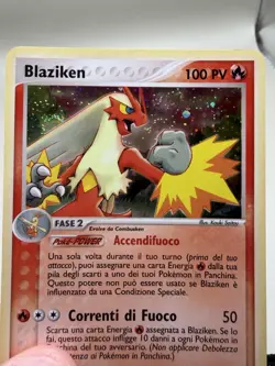 Pokemon Ruby & Sapphire Blaziken #3/109 ITALIAN Holo Rare NM - Image 3