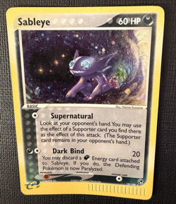 SWIRL Pokemon TCG Sableye #10/100 EX Sandstorm Holo 2003 English E-Reader - Image 1