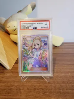 2018 Pokemon Sun & Moon Ultra Prism 151/156 Lillie Full Art Rare PSA 9 Mint - Image 1