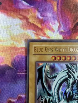 Blue Eyes White Dragon LOB-001 - Yugioh Ultra Rare Unlimited LP Original 1996 - Image 4