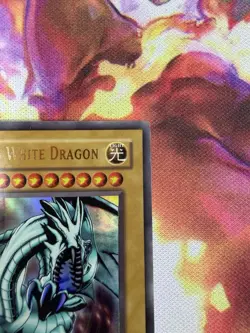 Blue Eyes White Dragon LOB-001 - Yugioh Ultra Rare Unlimited LP Original 1996 - Image 5