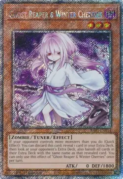 Yugioh Ghost Reaper & Winter Cherries RA03-EN014 Platinum Secret Rare NM - Image 1
