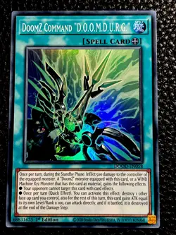 DoomZ Command D.O.O.M.D.U.R.G. DOOD-EN058 Yugioh 1st Edition (New) Super Rare - Image 1