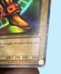 Yu‑Gi‑Oh! Left Leg of the Forbidden One LOB‑121, LP Light Play Holo - Image 5