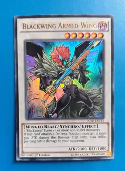 Near Mint Yugioh Blackwing Armed Wing LC5D-EN133 Ultra Rare 1st Edition - Image 1